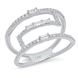 14K White Gold 0.36CTW Diamond Ring, (SI3/H-I)