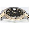 Image 7 : Rolex Mens 2 Tone 14K Black Diamond String Lugs & Sapphire Datejust Wristwatch