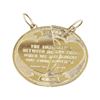 Image 1 : Mizpah Coin Pendant - 14KT Yellow Gold