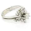 Image 5 : 14kt White Gold 1.00 ctw Diamond Cluster Cocktail Ring