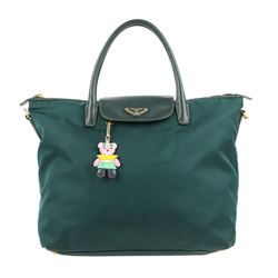 Prada Bag Tessuto Green Nylon Tote