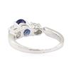 Image 3 : 2.01 ctw Sapphire and Diamond Ring - Platinum