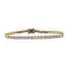 Image 1 : 14.21 ctw Diamond Bracelelet - 14KT Yellow Gold