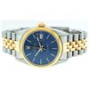 Image 5 : Rolex Mens 2 Tone 14K Blue Index 36MM Datejust Wristwatch