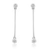 Image 1 : 14k White Gold 0.18CTW Diamond Earrings, (I2-I3/H-I)