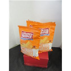 COVERED BRIDGE SWEET POTATO & SEA SALT POTATO CHIPS (28 G/BAG) - 4 BAGS