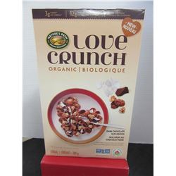 NATURE'S PATH LOVE CRUNCH ORGANIC CERAL (DARK CHOCOLATE & MACAROON) (284 G) - PER BOX