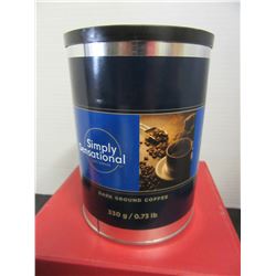 SIMPLY SENSATIONAL DARK ROAST GROUND COFFEE (330 G) - PER CAN