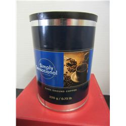 SIMPLY SENSATIONAL DARK ROAST GROUND COFFEE (330 G) - PER CAN