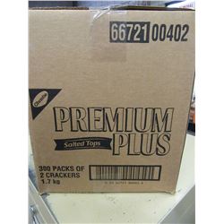 CHRISTIE PREMIUM PLUS SALTED TOP CRACKERS (300 PKGS OF 2 CRACKERS) (1.7 KG) - PER CASE
