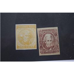 CSA Stamps #8 and #14 Unused