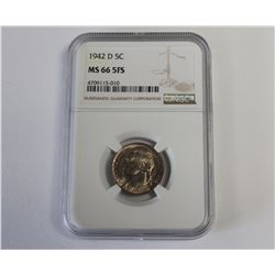 1942-D Type I NGC MS66 Full Steps