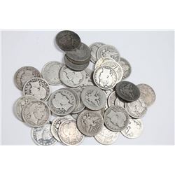 Roll of 40 Barber Quarters