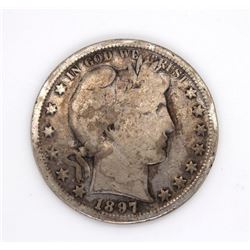 1897 S BARBER HALF DOLLAR G+ Semi-Key