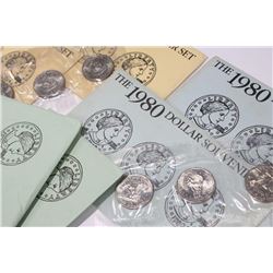 10 1979-1980 Susan B Anthony 3 coin sets.