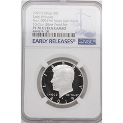 2019 S Proof .999 Silver Kennedy Half Dollar