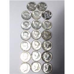 Roll of 20 Uncirculated 1964 Silver Kennedy Halves