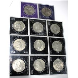 Group of Ten Uncirculated Great Britain Crowns