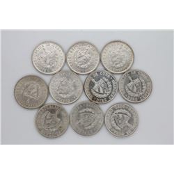 10 count 1948-49 Cuba 10 Centavos Unc.
