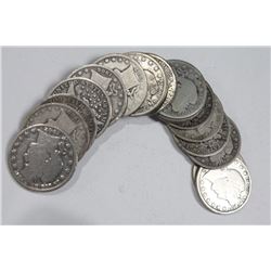 Roll of Twenty Circulated Barber Half Dollars