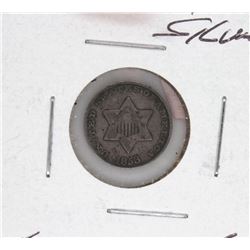 1853 Three Cent Silver Piece VF
