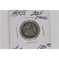 1875 S Liberty Seated Twenty Cent Piece VG+