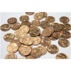 BU Roll 1955-S Lincoln Cents