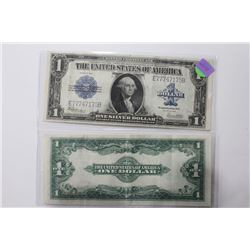 Two 1923 Silver Certificates XF+