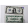 Image 1 : Two 1923 Silver Certificates XF+