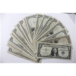 Fifty (50ct) Lot of Circulated Silver Certs