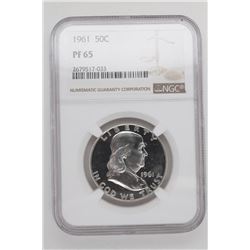 1961 PROOF FRANKLIN HALF DOLLAR