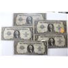 Image 1 : Lot of Five 1923 Silver Certificates AV Circ.