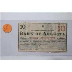 Lot of 3 Civil War Era Bank Notes GA/SC