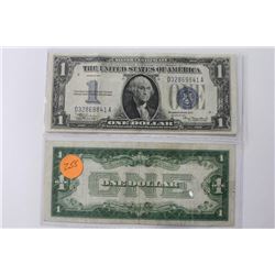 1934 and 1934A Funny-Back Silver Certs XF