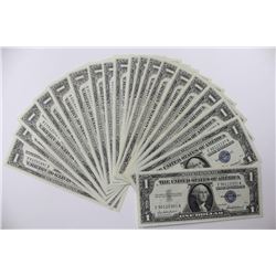 20 Uncirculated 1957 Silver Certificates