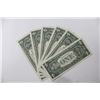 Image 2 : 6 Consecutive 1988A $1 Star Notes Gem Unc