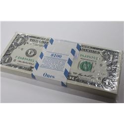 Pack of 100 $1.00 FRN SF Star Notes