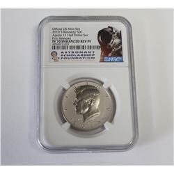 2019 S Reverse PF Kennedy Half Apollo 11 NGC PF70
