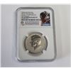 Image 1 : 2019 S Reverse PF Kennedy Half Apollo 11 NGC PF70