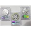Image 2 : Three American Silver Eagles AM. Hero PCGS MS69