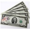 Image 1 : 5 Consecutive FDI Bicentennial $2 Star Notes Unc