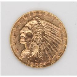 1909 GOLD $2.5 INDIAN HEAD QUARTER EAGLE