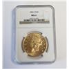 Image 1 : 1883 S $20 Gold Liberty NGC MS61