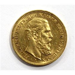 1888 Gold German 20 Mark