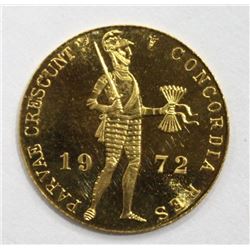 1972 Netherlands Prooflike 1 Ducat