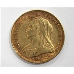 1896 Gold British Sovereign Choice BU