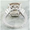 Image 3 : 7.85 CTW Morganite 14K White Gold Diamond Ring