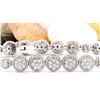 Image 1 : 3.75 CTW Natural Diamond 14K Solid White Gold Bracelet