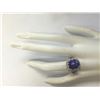 Image 4 : 10.01 CTW Natural Blue Tanzanite And Diamond Ring 14K Solid White Gold