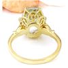 Image 3 : 3.70 CTW Natural Aquamarine 18K Solid Yellow Gold Diamond Ring